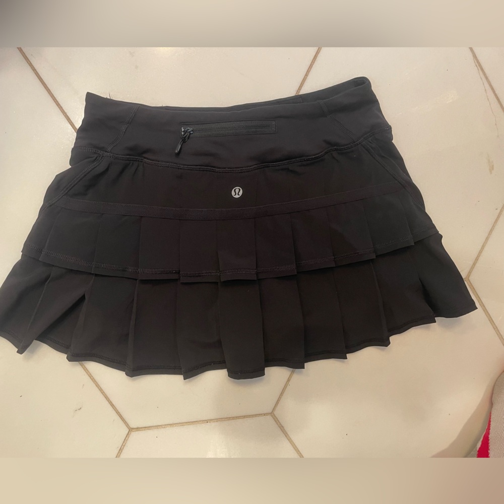 Lululemon Pleated Black Exercise Skort